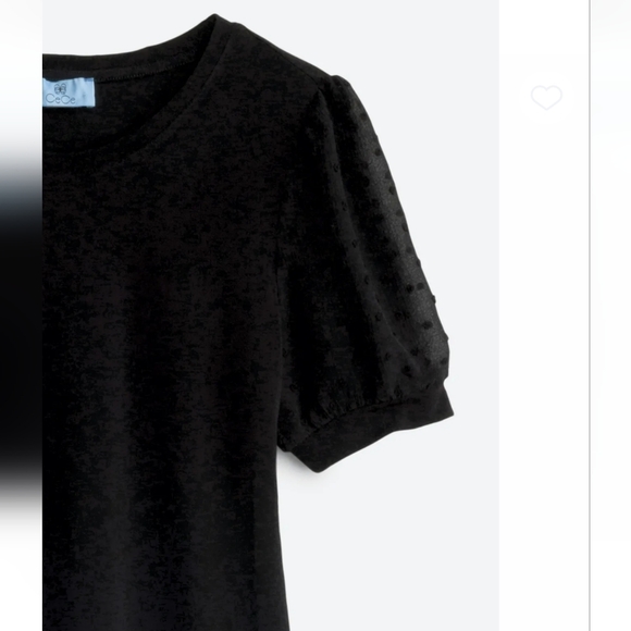 CeCe Sportswear, Mora Swiss Polka Dot Knit Top, Women's Size L - Picture 3 of 10